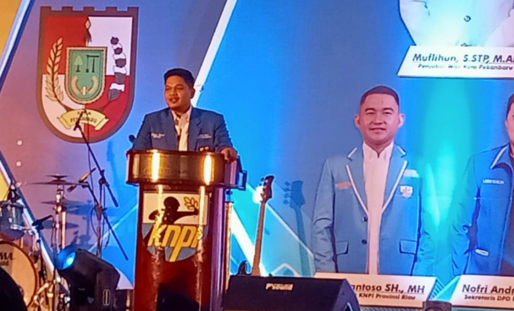 Faisal Islami Resmi Jabat Ketua DPD KNPI Kota Pekanbaru Periode 2022-2025